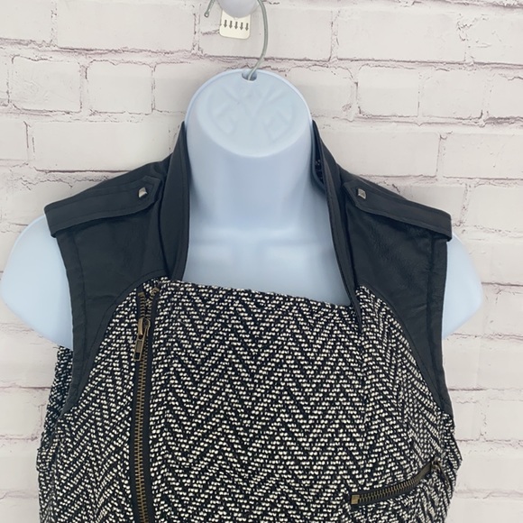 Anthro. Daniel Rainn herringbone black vest size small - Picture 5 of 15